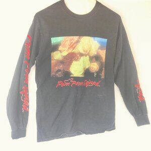 POM POM SQUAD Death of a Cheerleader long sleeved t shirt top Gildan size Read